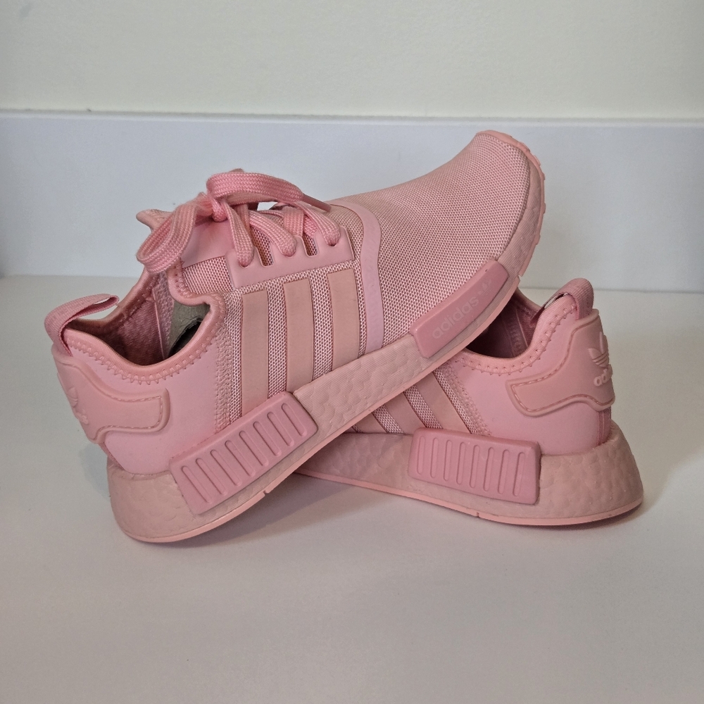 NWT Adidas NMD R1 Athletic Shoe Pink Mono 4.5 Y